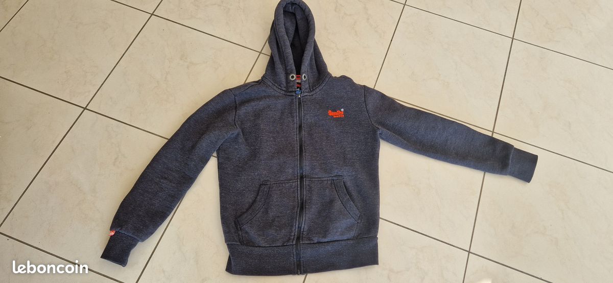 Sweat zippé à capuche femme superdry (image 1)