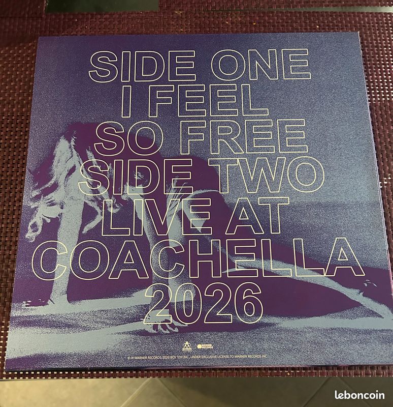 Madonna purple vinyle neuf i feel free + poster (image 3)