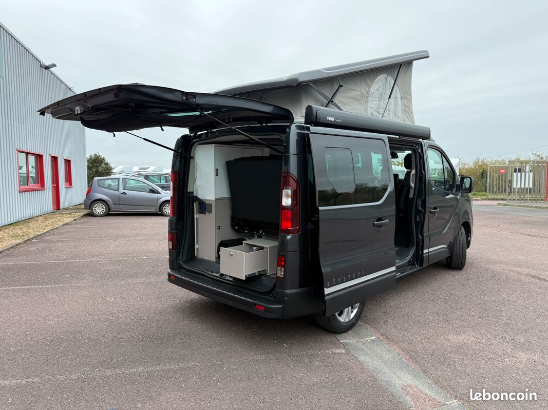 Van aménagé toit relevable - BURSTNER Playa C500 - Renault Trafic 2.0L DCI 150ch - boîte automatique - 5 places CG (amovible) (image 3)