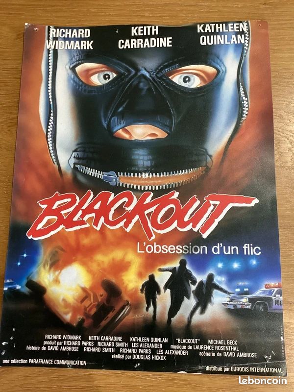 Affichette Blackout l’obsession d’un flic 1985 (image 1)