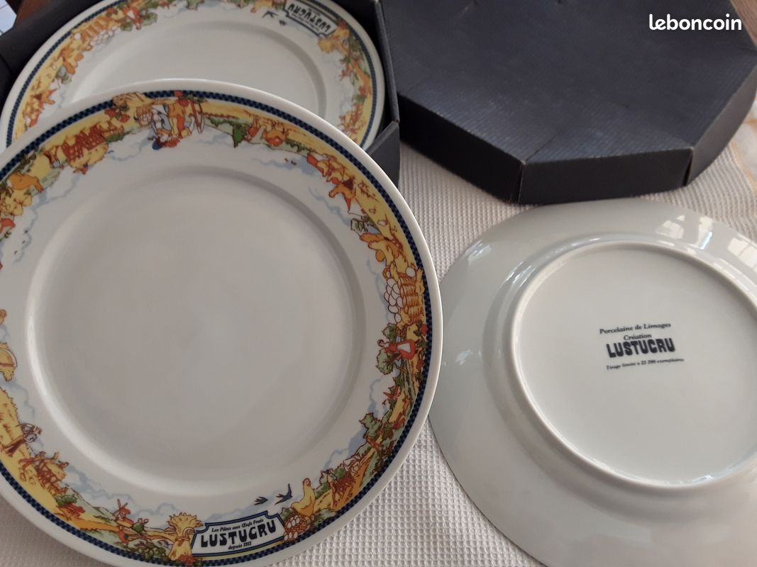 Assiette publicitaire Lustucru. Porcelaine de Limoges (image 1)