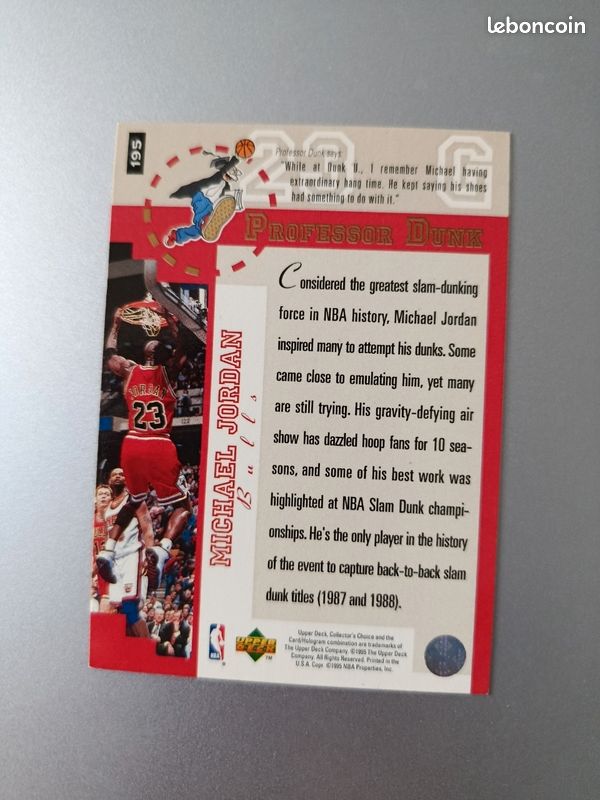 Carte Michael Jordan (image 2)