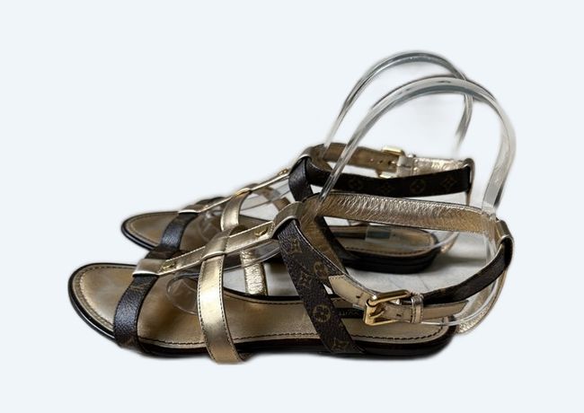 Sandales à talon carré Westbound en cuir de veau Louis Vuitton