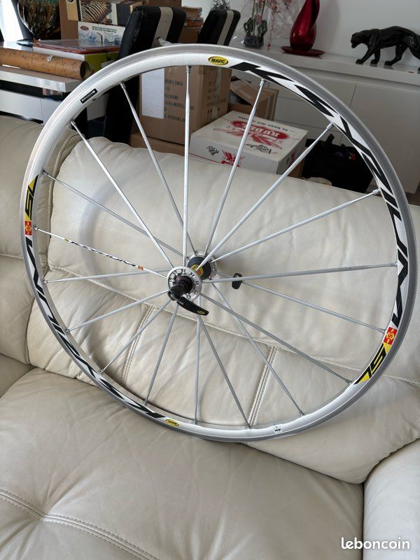 Roue Avant Mavic – Argent – 10 Vitesses – Pour Vélo De Piste – Occasion