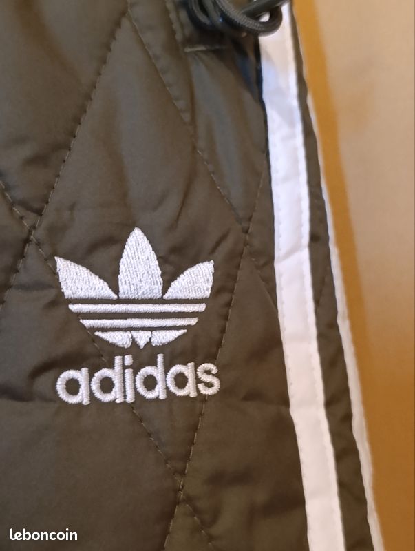 Pantalon matelassé Adidas Originals kaki (image 2)