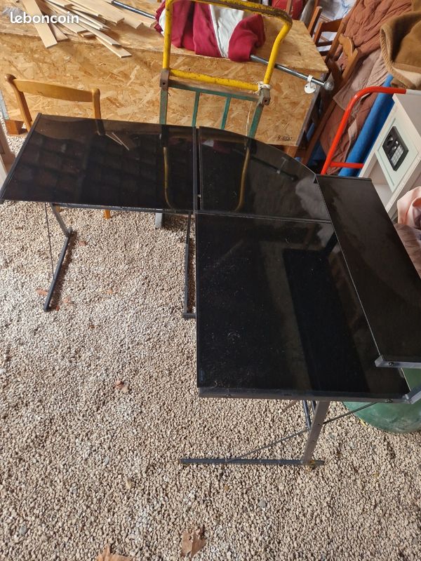 Bureau d'angle verre (image 1)