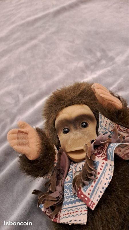 Marionnette à Main Peluche Singe - Jouet Éveil Interactif Enfant Pour Théâtre, Rôle Et Jeux Éducatifs