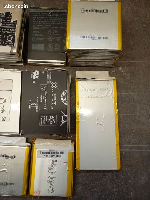 Batteries lithium polymère- capacité testée - différents formats (image 3)