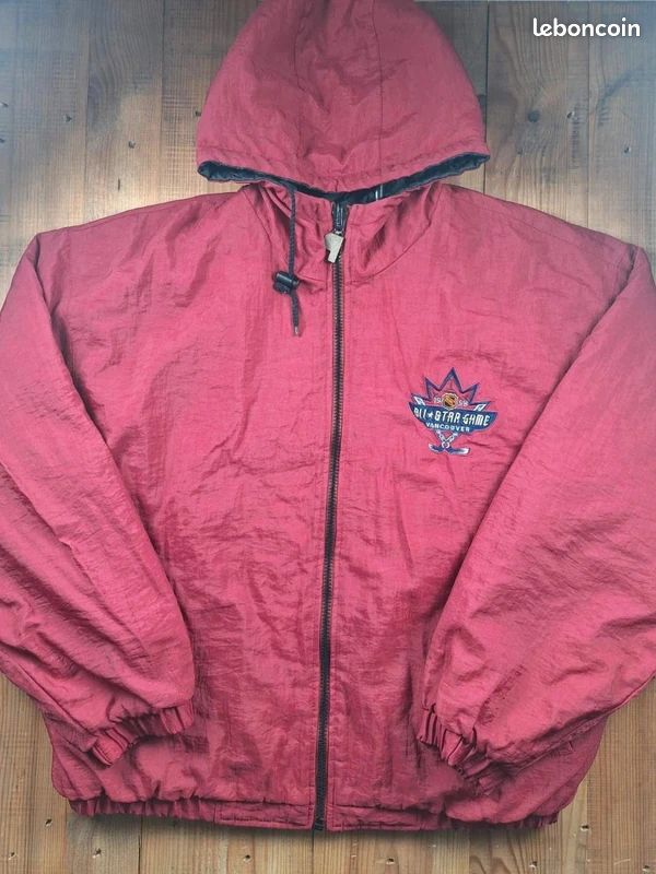 Vintage Alien Nation durabilité Nylon Spell Out brodé grand logo veste