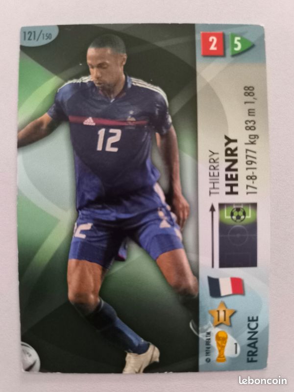 Cartes 2002 Panini football france à l'unité à collectionner