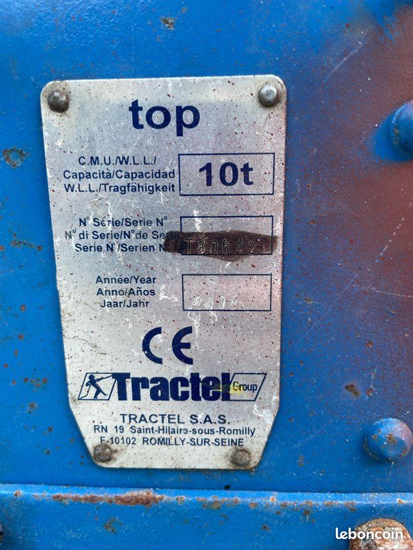 Cric forestier Tractel 10T (image 6)