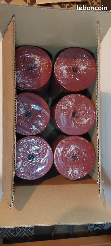 Lot de 6 rouleaux Tête-à-Tête / Chemin de table Spunbond Bordeaux – NEUF (image 2)