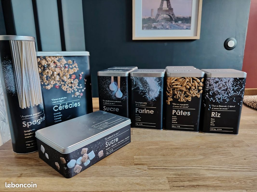 Lot de 9 boîtes de rangement cuisine (image 1)