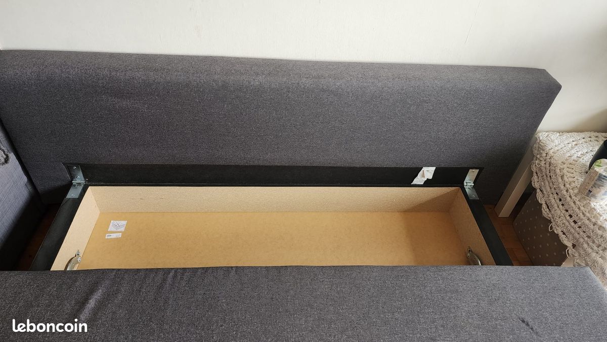 IKEA ASARUM Convertible 3 places, gris (image 5)