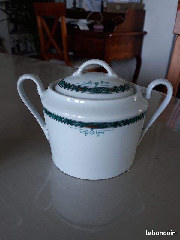 Sucrier et pot à lait porcelaine (image 3)