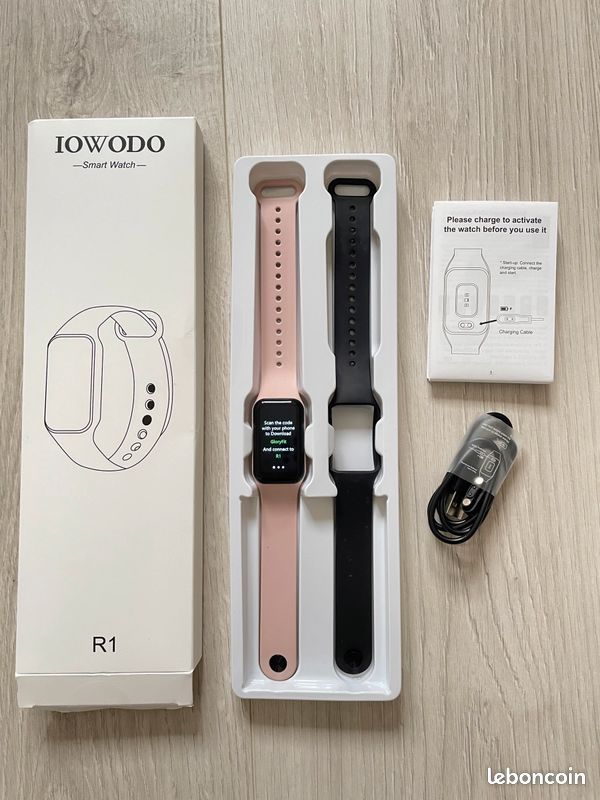 Montre Connectée Iowodo Rose 🌼 (image 3)