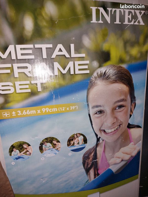 Piscine hors sol 3.66m * 99cm hauteur avec tout le matériel (image 1)
