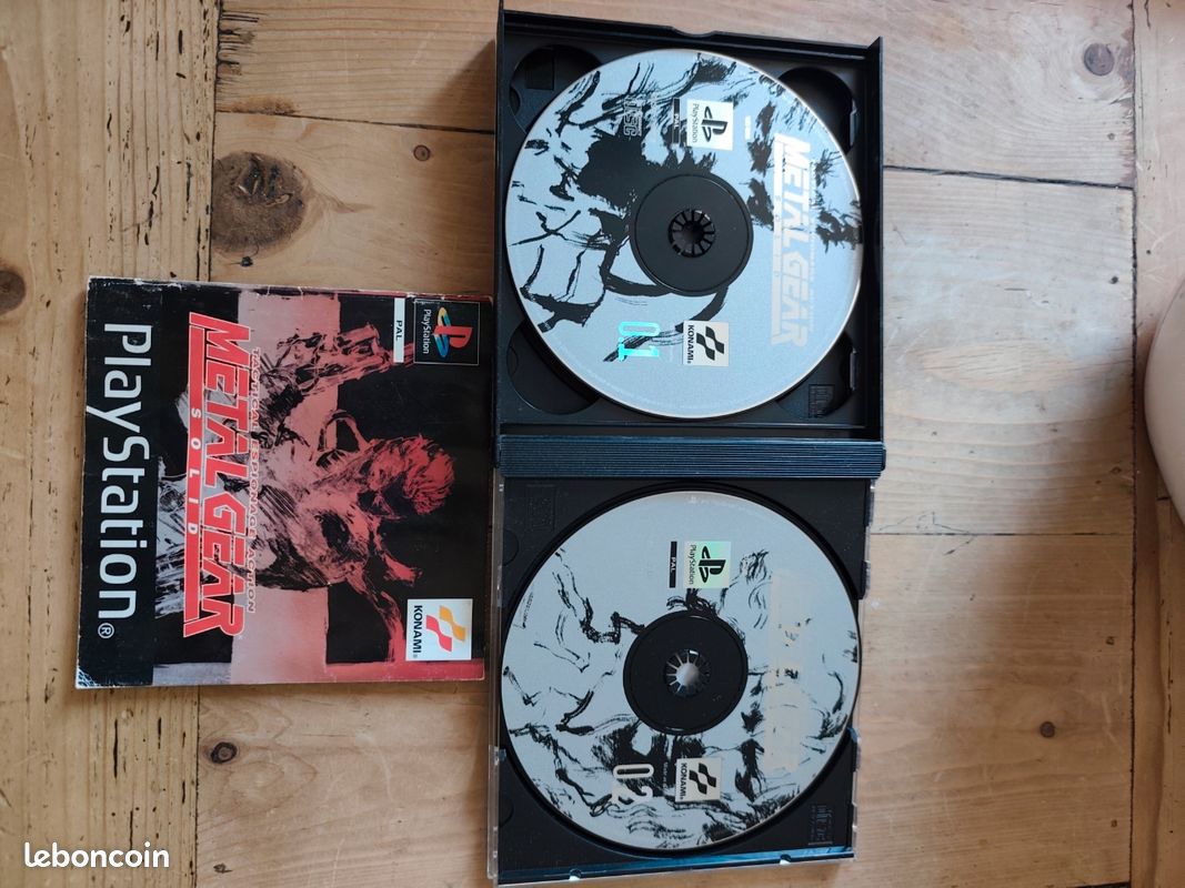 Metal Gear Solid PS1 – Double Boîte + Notice – Konami – Édition Complète PAL