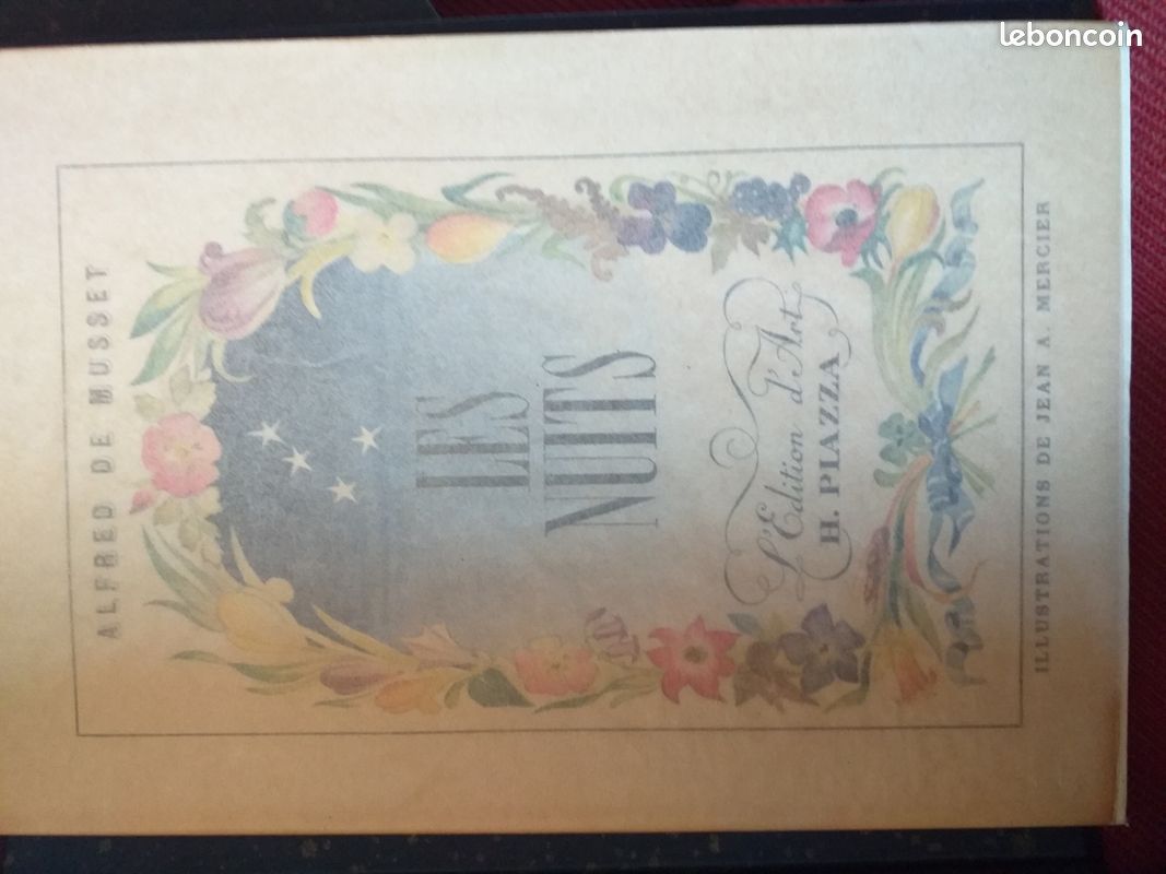 Alfred de musset les Nuits edition d art piazza illustraions de jean A.Mercier (image 1)