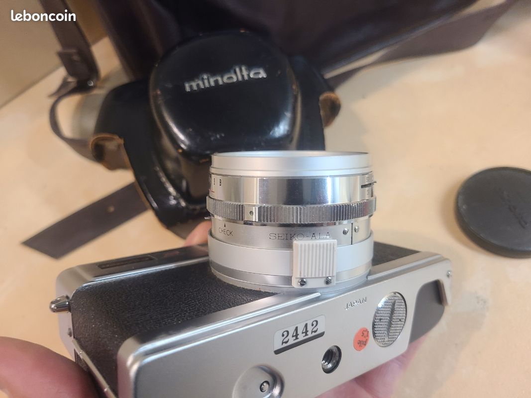 Appareil Photo Argentique Minolta Hi-Matic G – Compact 35 Mm, Viseur, Made In Japan (occasion)