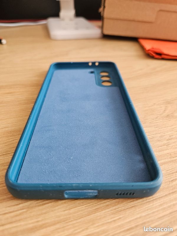 Coque Samsung Galaxy S21+ bleue (image 4)