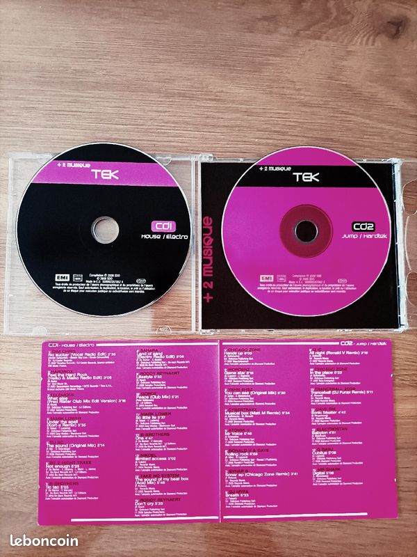 2 CD compilation 100% hit Tek / house 2008 (image 3)