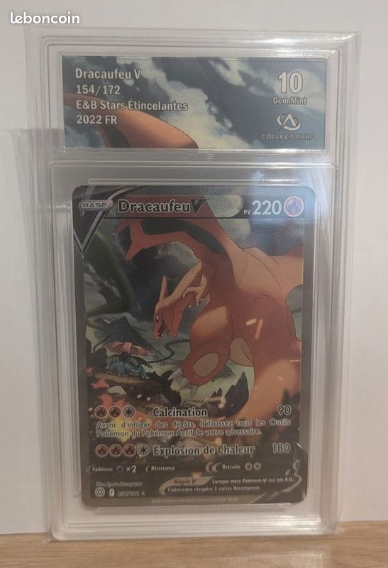 Carte Pokémon Dracaufeu V FA ALT 154/172 EB Stars Étincelantes CollectAura 10 FR (image 1)