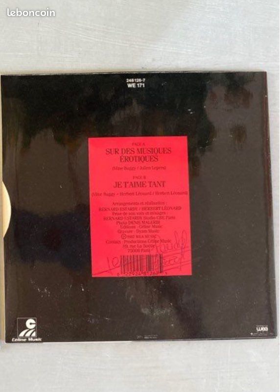 Vinyle Herbert Léonard - Sur des musiques erotiques (image 2)