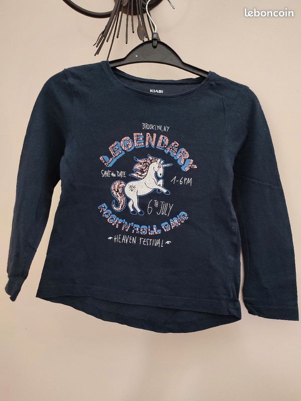 Maillot manches longues licorne 6 ans (image 1)