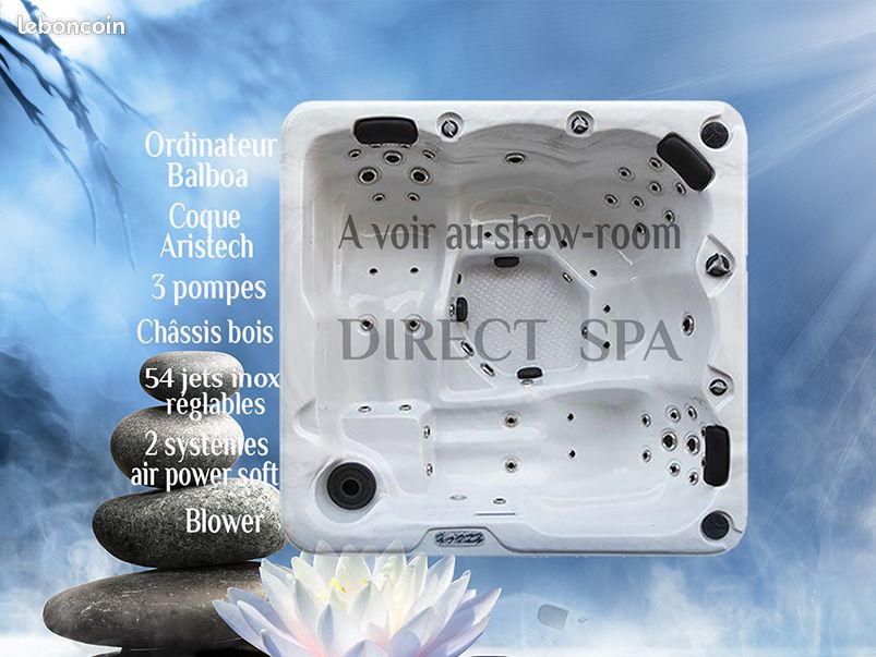 Spa 5 places ordi Balboa coque Aristech / châssis bois visible show-room (image 2)