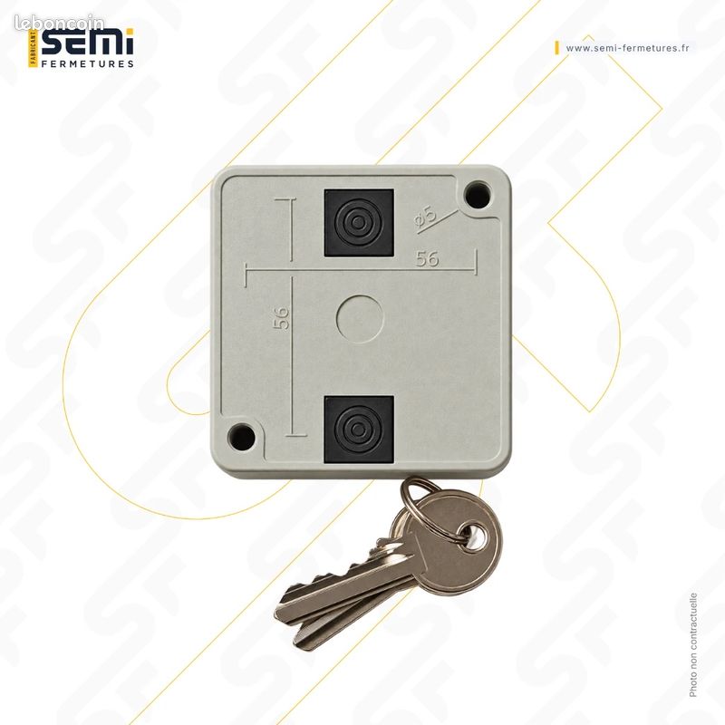 Boîte à clé en applique SF – Interrupteur à clé montée/descente pour rideau métallique – Sans code, sans souci (image 2)