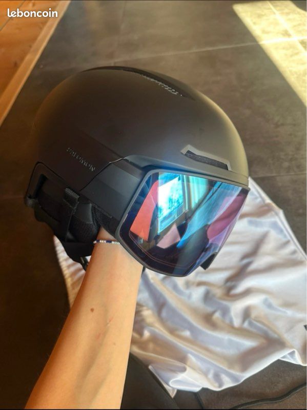 Casque visière Salomon Driver Prime Sigma Photo Mips Black Sky Blue - L (image 14)
