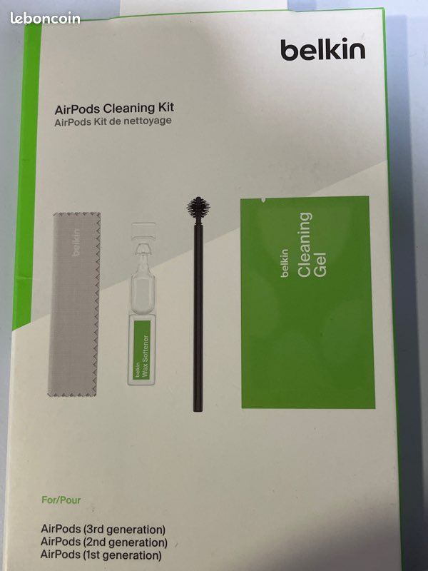 Belkin Kit de Nettoyage pour AirPods, Rapide, Facile et sûr, 99