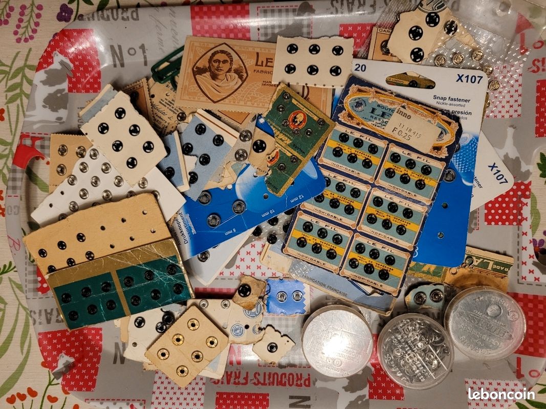 Lot de pressions et agrafes (image 1)