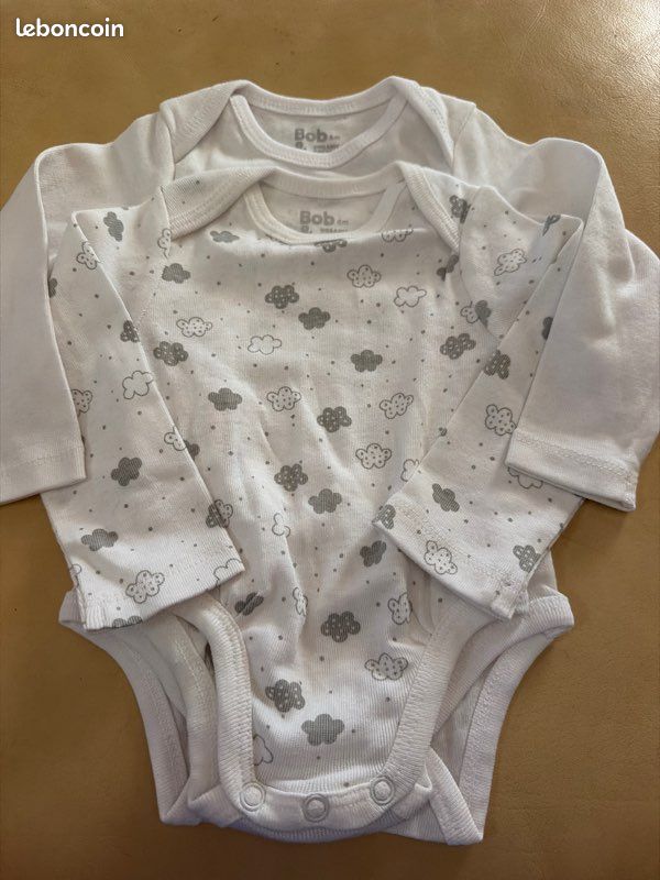 Lot de 2 body 6 mois (image 2)