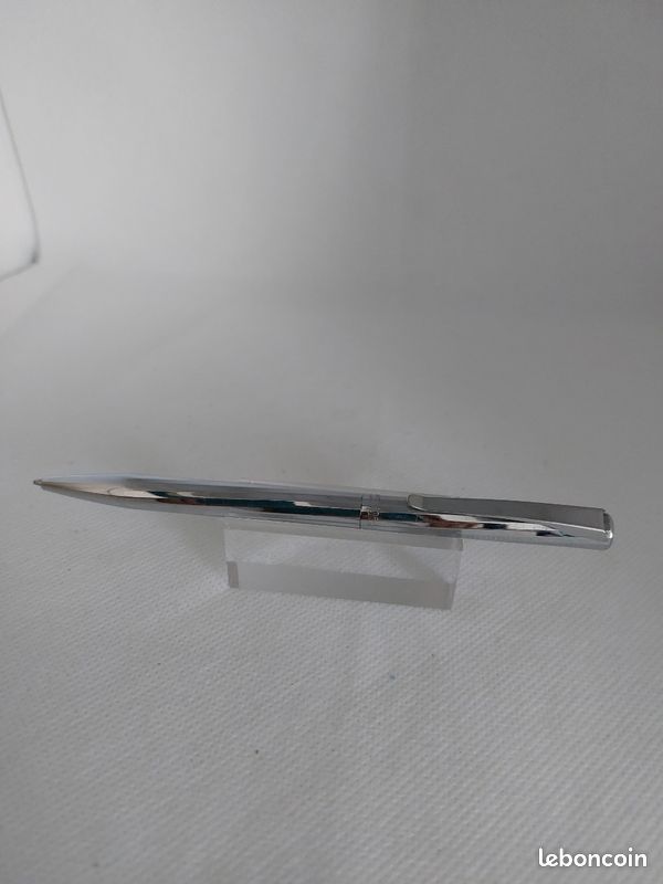 Stylo Bille Waterman Acier Satiné - Ancien - Classique Avec Recharge - Occasion Bon état