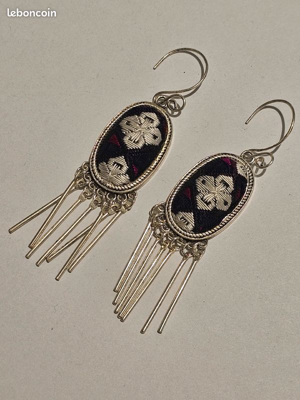 Boucles d'oreilles tibétaine (image 5)
