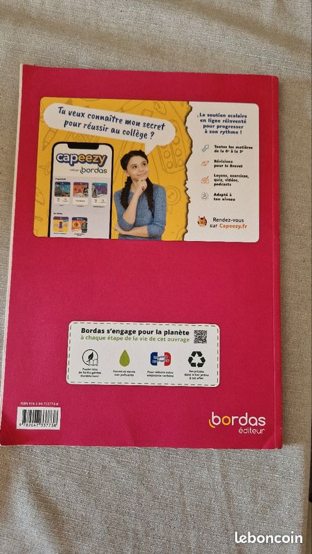 Mon cahier de français Cycle 4 3ème Bordas (image 2)