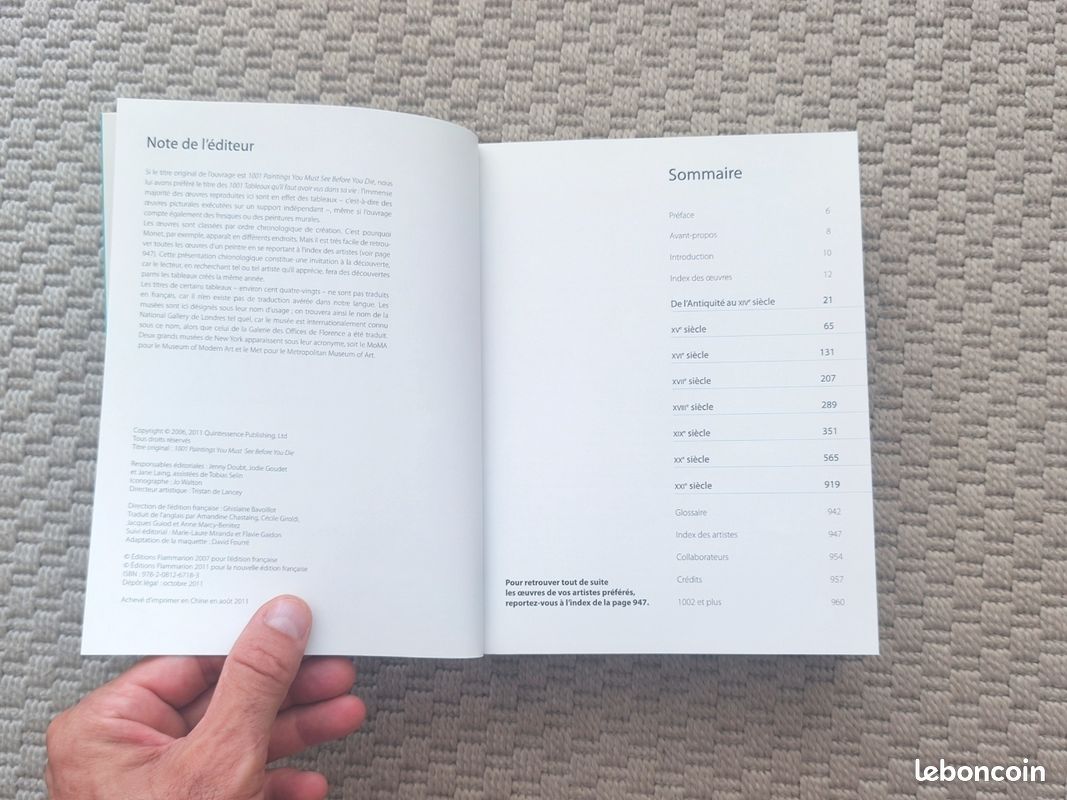 Livre d'art : Les 1001 Tableaux qu'il faut avoir vus dans sa vie (image 10)