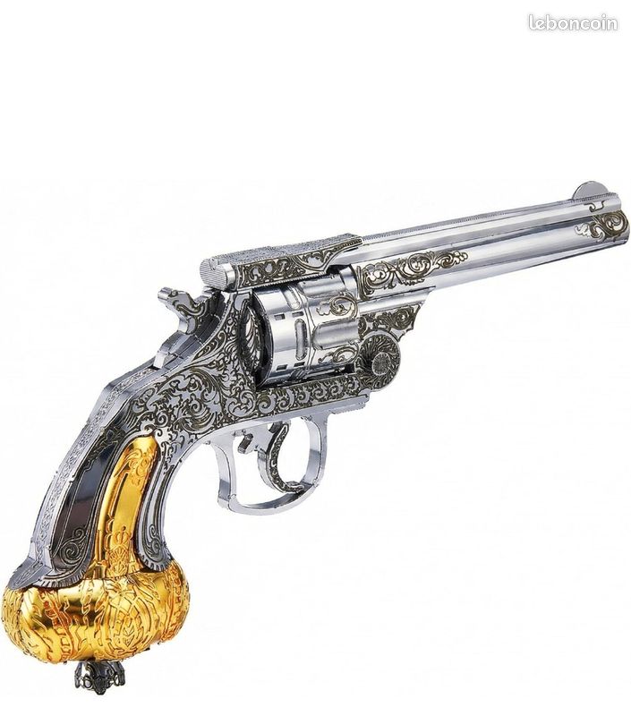 Piececool Puzzle 3D Metal Revolver Metal Maquette a Construire Cadeau Souvenir Collection 90 Pièces Piececool Puzzle 3D Metal Revolver Metal Maquette a Construire Cadeau Souvenir Collection 90 Pièces