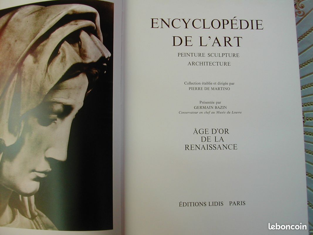 ENCYCLOPÉDIE DE L'ART LIDIS 1970 Age d'Or Renaissance (image 1)