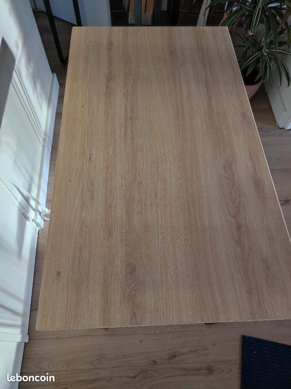 Bureau/table bois pieds épingle (image 2)