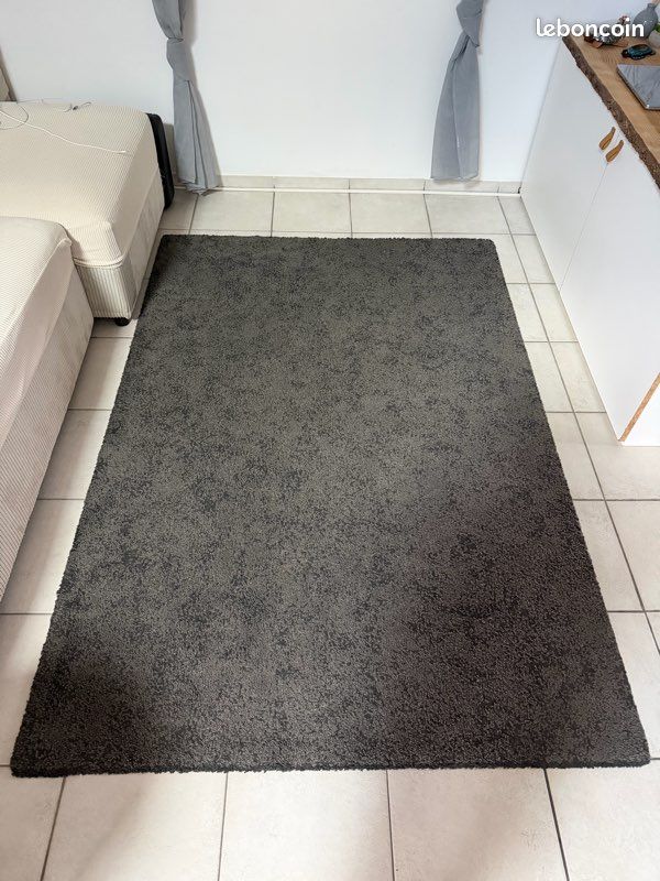 Tapis salon gris 134 cm x 196 cm (image 1)