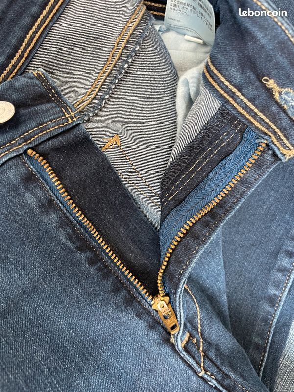 Levi's Mid Rise Skinny bermuda en jean bleu Femme W32 L25 (image 18)