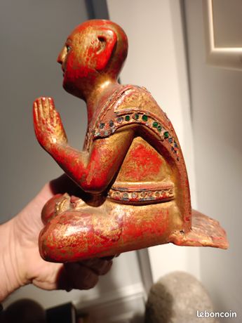 Bouddha En Bois Doré, Birmanie