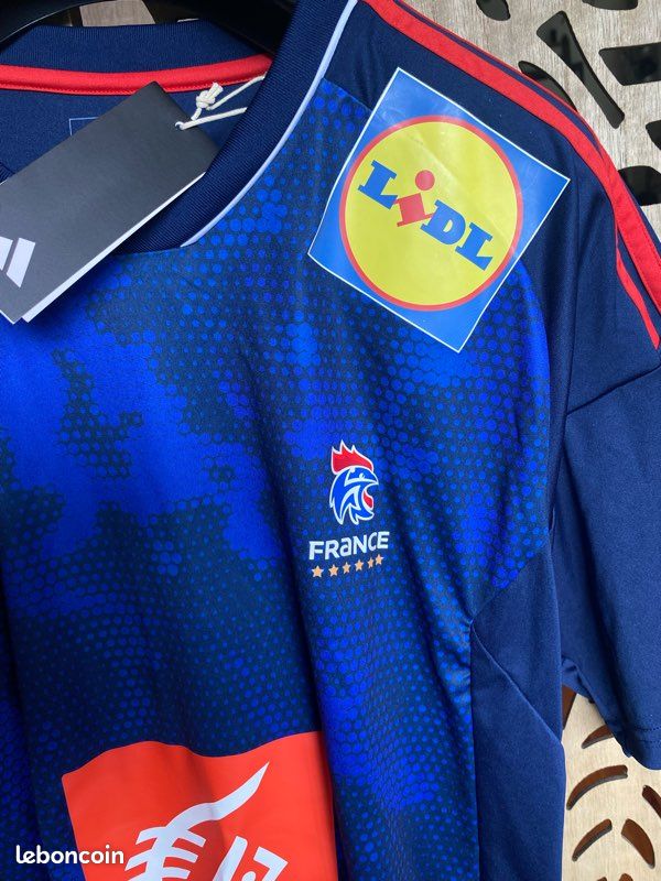 Maillot officiel France Handball Adidas 2023 – neuf avec étiquettes – taille L (image 5)