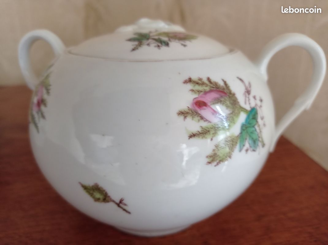 Théière Et Assiette Anciennes Meyercord Décalcomanie – Service 786-B