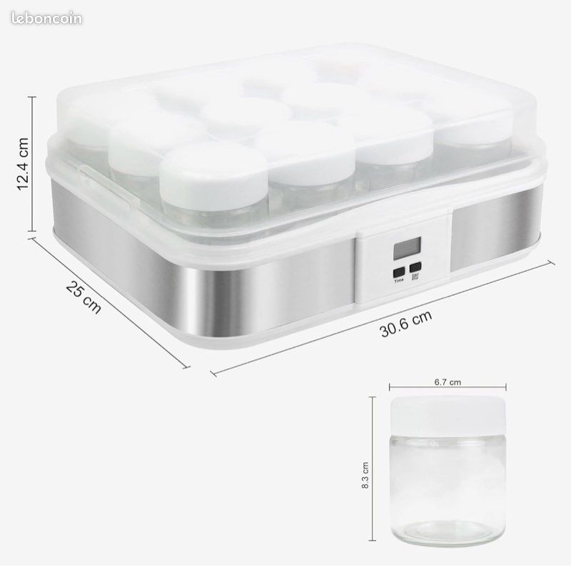 Yaourtière Qilive 12 Pots - Sans Marque - Bon état
