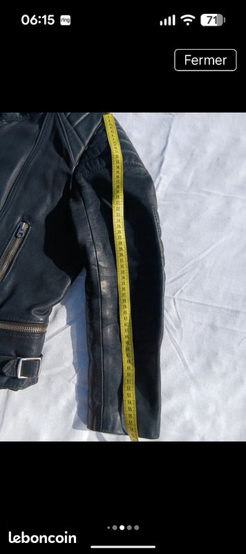 Blouson cuir vintage moto (image 13)
