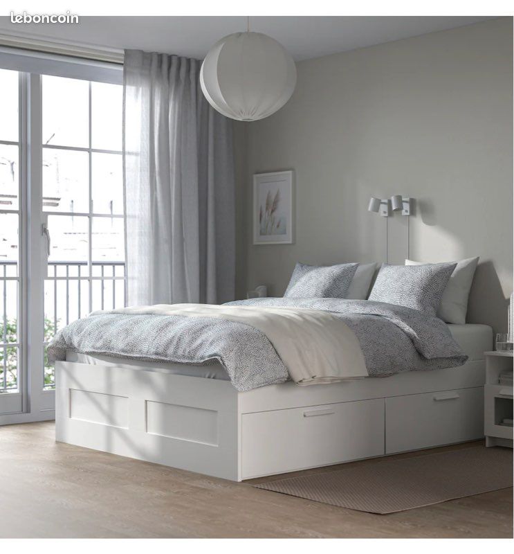 Lit IKEA 4 tiroirs (image 1)